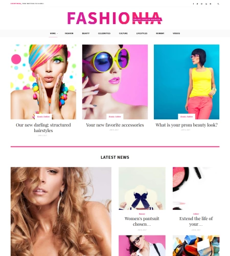 Fashionia – Motyw WordPress | TemplateMonster
