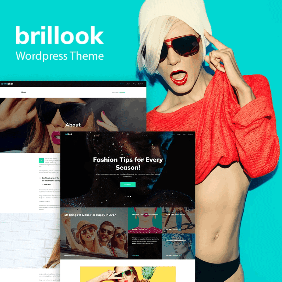 TemplateMonster 64046 – Szablon WordPress dla bloga modowego, sklepu internetowego.