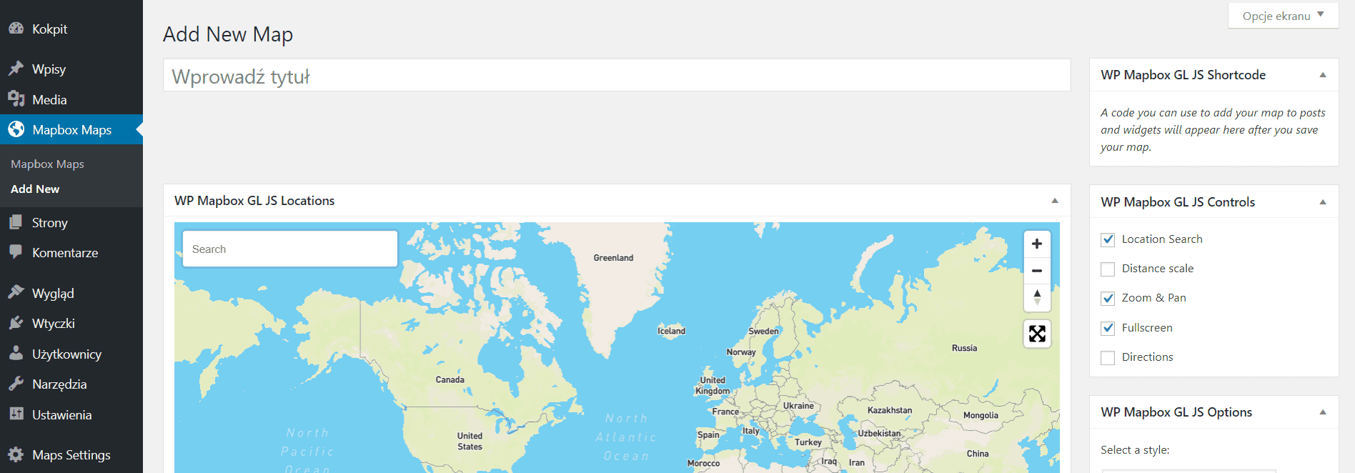 mapbox dodawanie pineski na mapie do strony internetowej