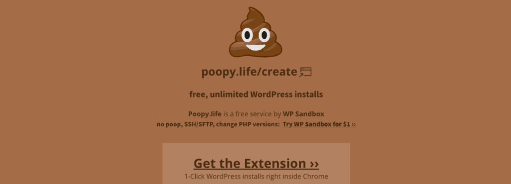 poopy.life piaskownica sandbox wordpress