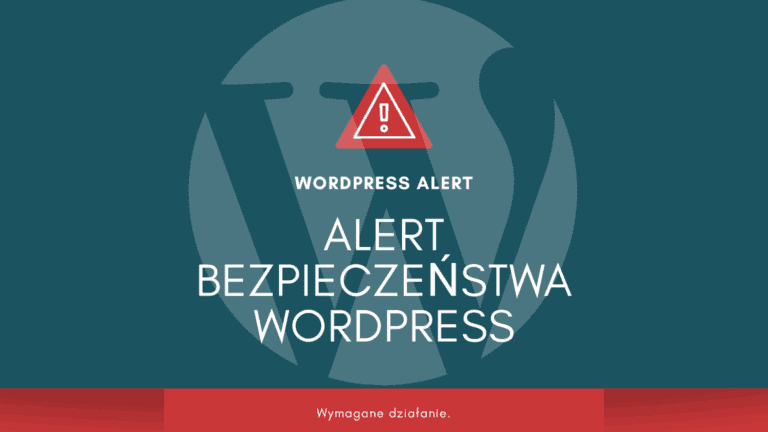 Alert bezpieczeństwa WordPress