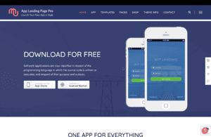 App Landing Page Marketing Aplikacji Mobilnych
