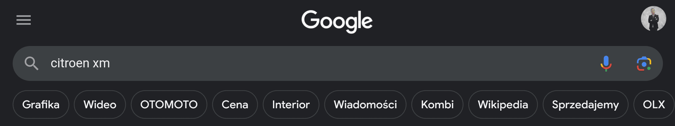 Wyniki wyszukiwania SERP