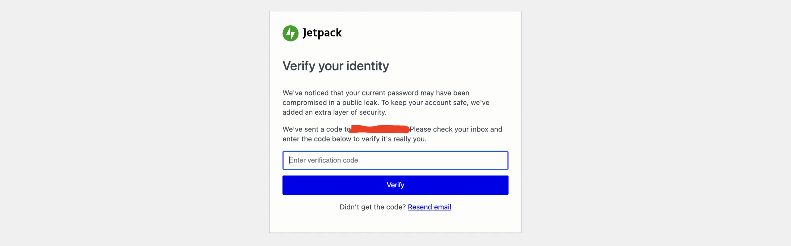 Jetpack Two Factor Authentyficator