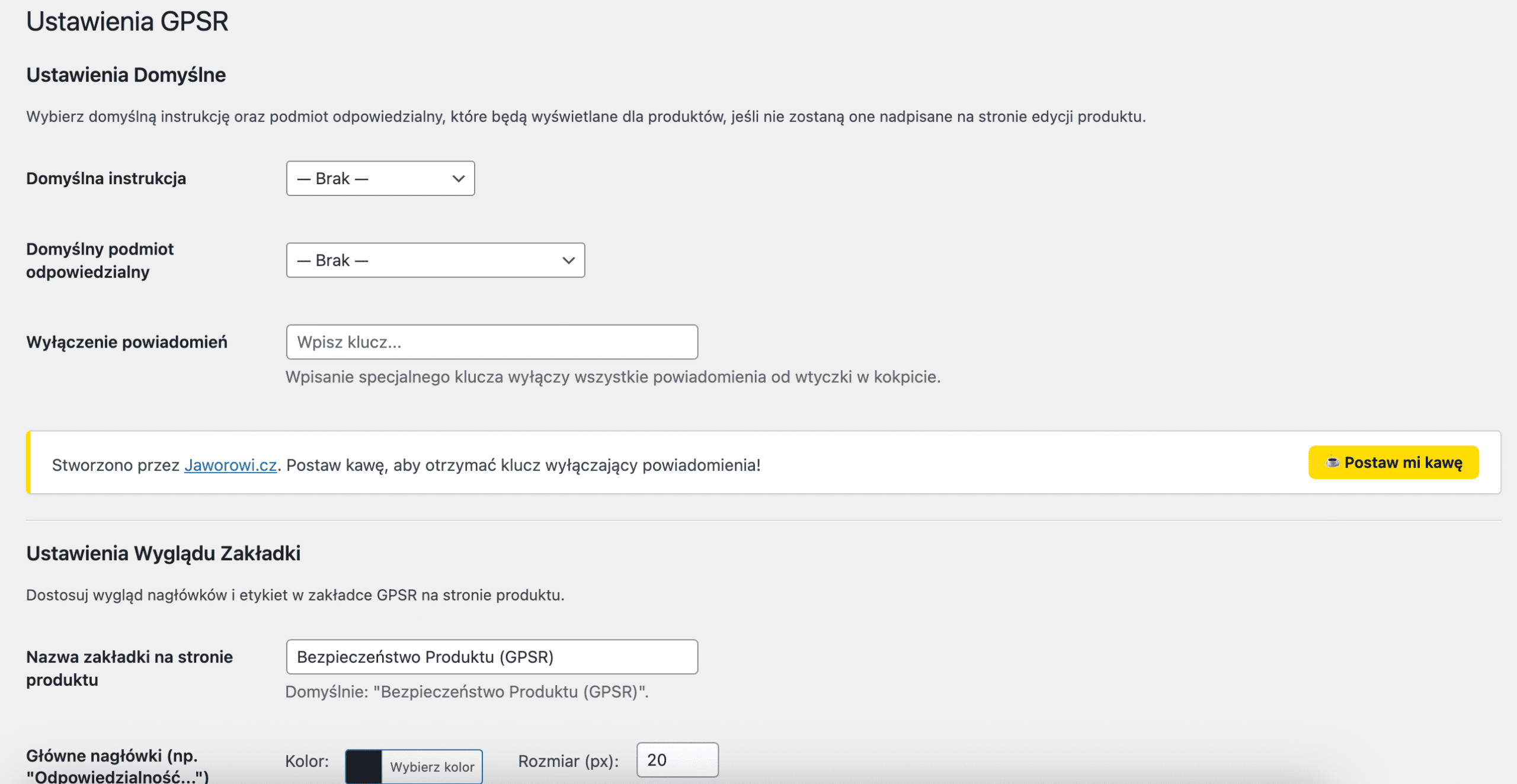 Gpsr Ustawienia Wtyczki Woocommerce