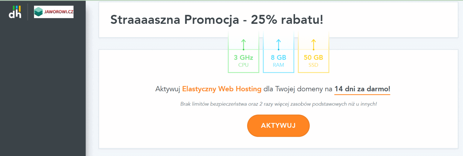 Dhosting Promocja Hallowen Black Friday Znizka