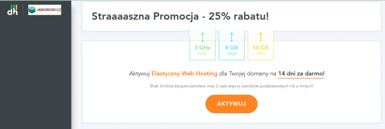 Dhosting Promocja Hallowen Black Friday Znizka