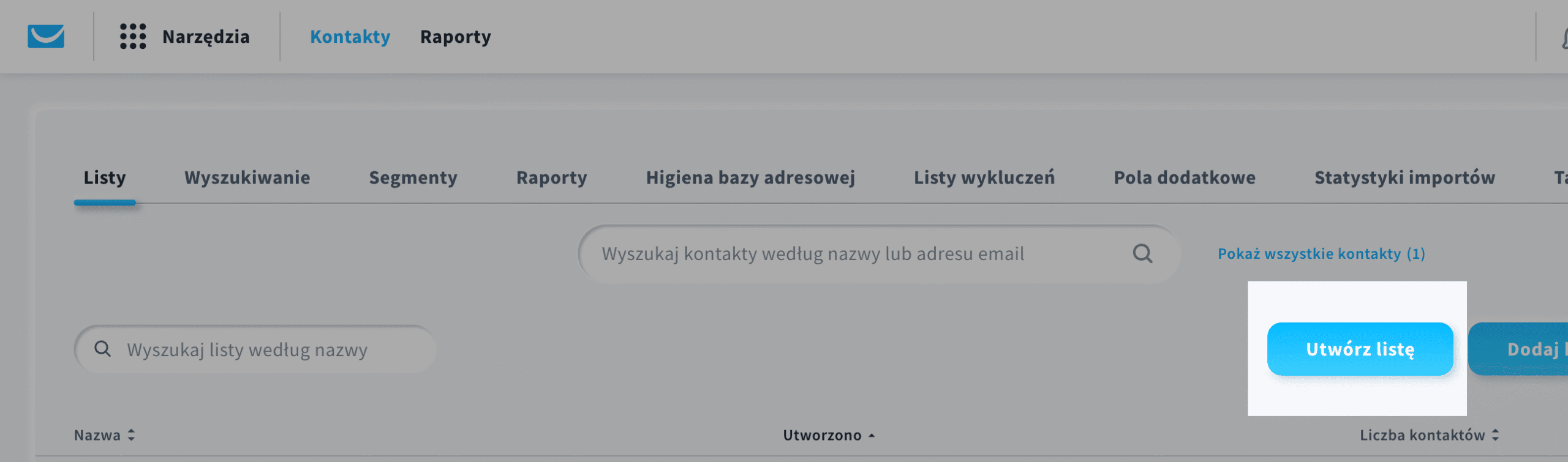 Getresponse Dodaj Liste Kontaktow