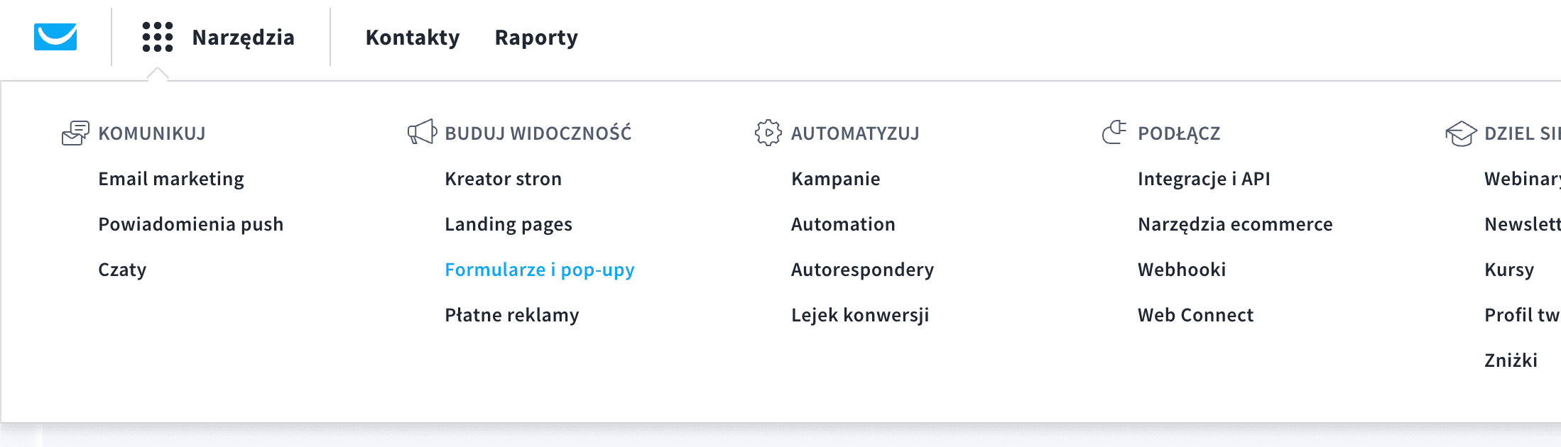 Formularze i popupy w getresponse
