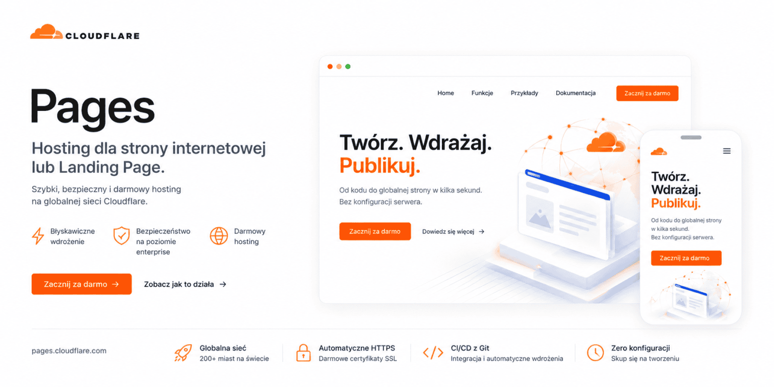 Cloudflare Pages Darmowy Hosting Serwer Na Strone Internetowa