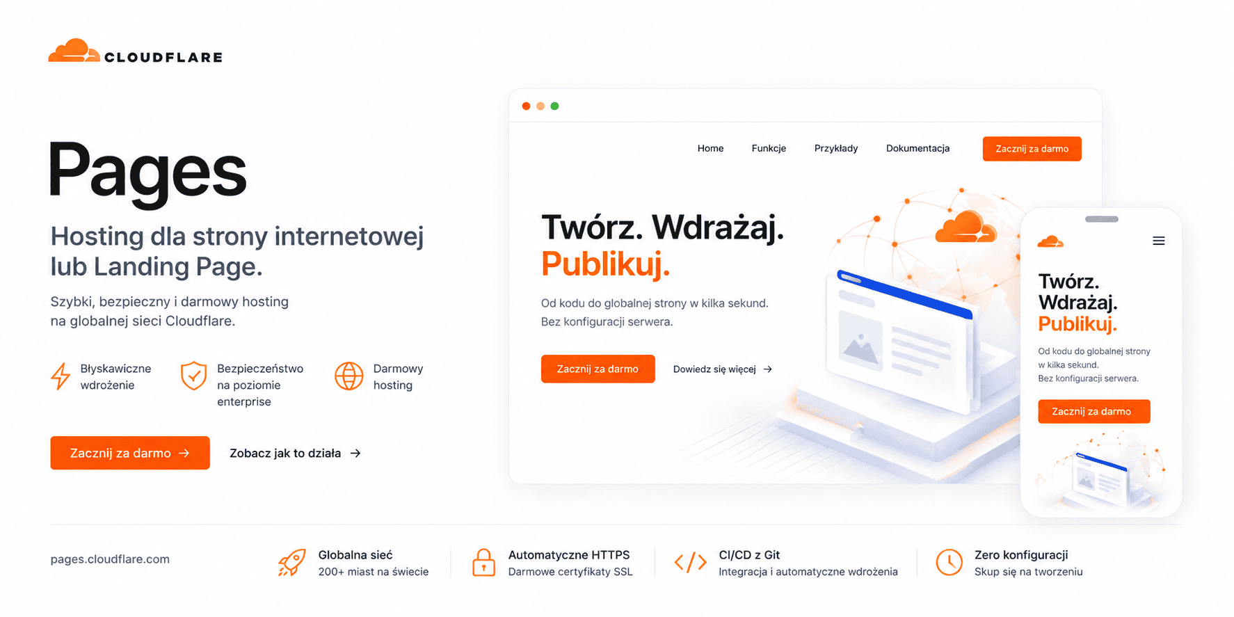 Cloudflare Pages Darmowy Hosting Serwer Na Strone Internetowa