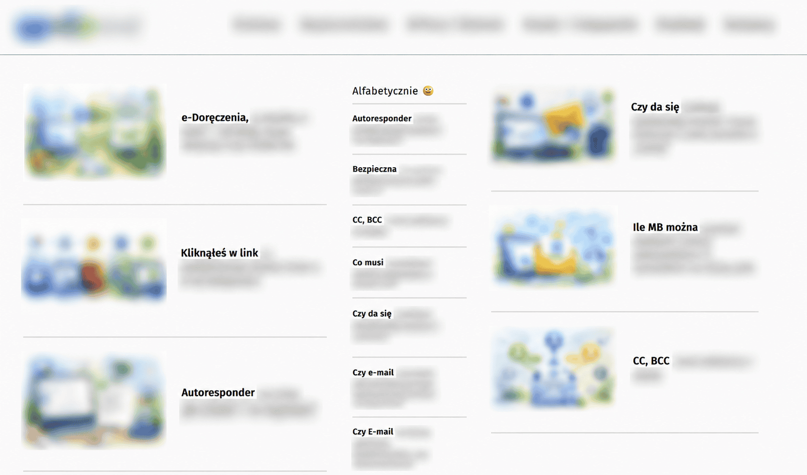 Strona Wordpress Przykladowy Uklad, Blured Ai